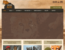Tablet Screenshot of cheetahsalive.org